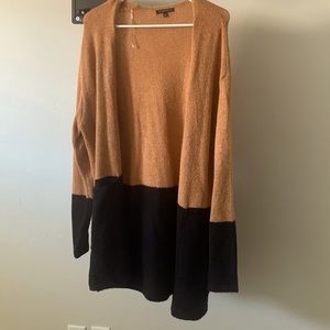 Black and Orange Long Cardigan